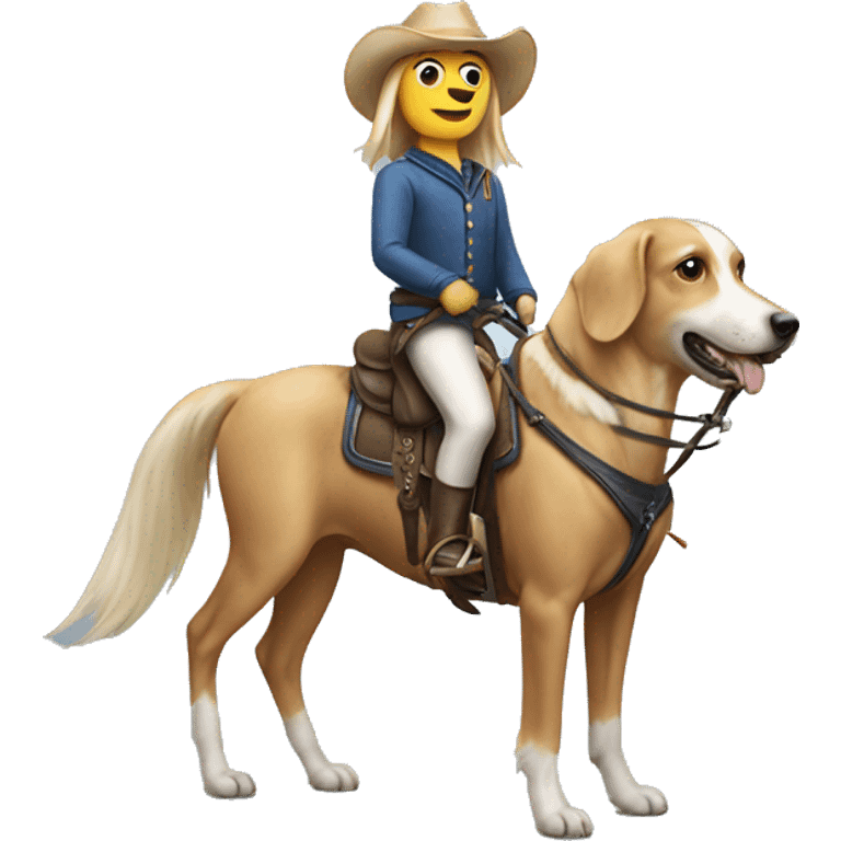 Dog on horseback  emoji