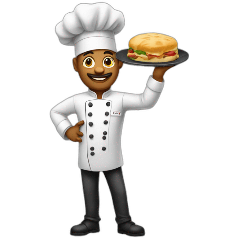 chef dando gracias emoji