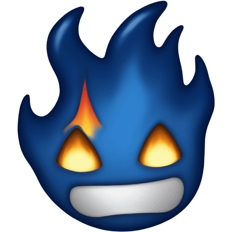 dark blue fire emoji