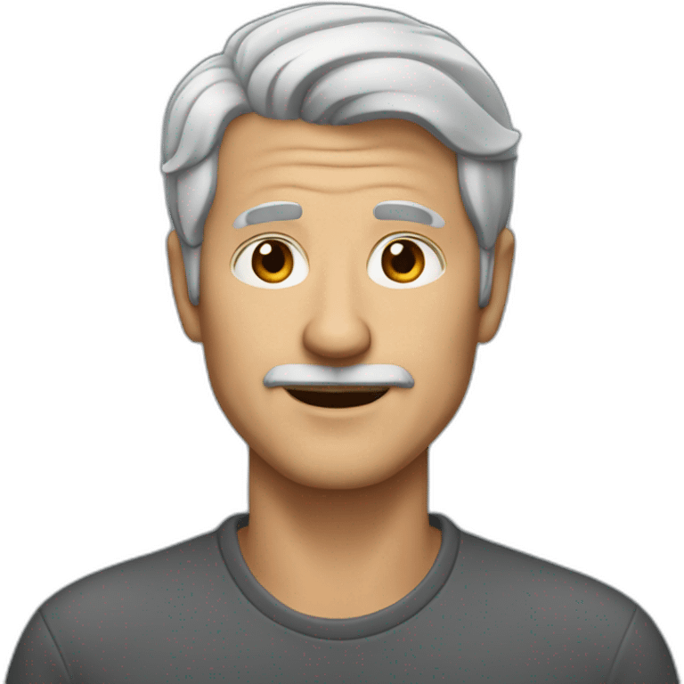 60-years-old-man-with-grey-hair emoji