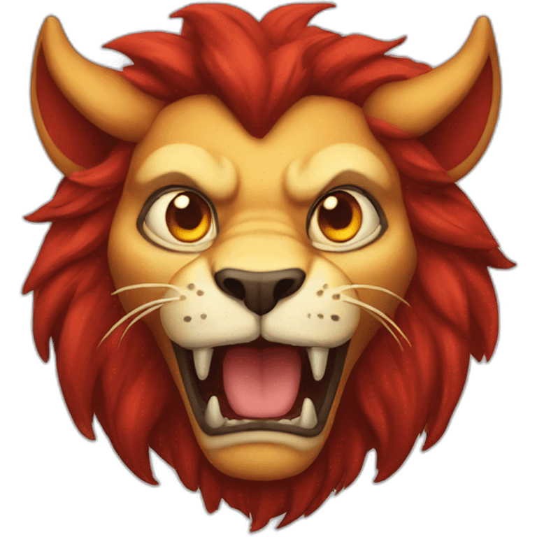 devil lion emoji