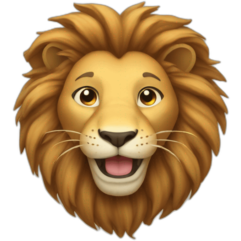 happy lion emoji