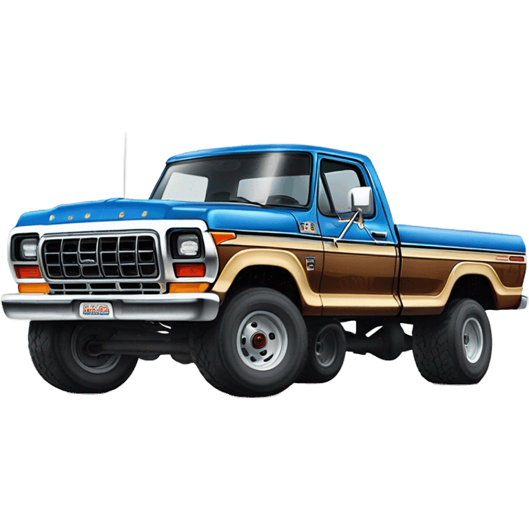 1979 ford f250 with a bubba setup emoji