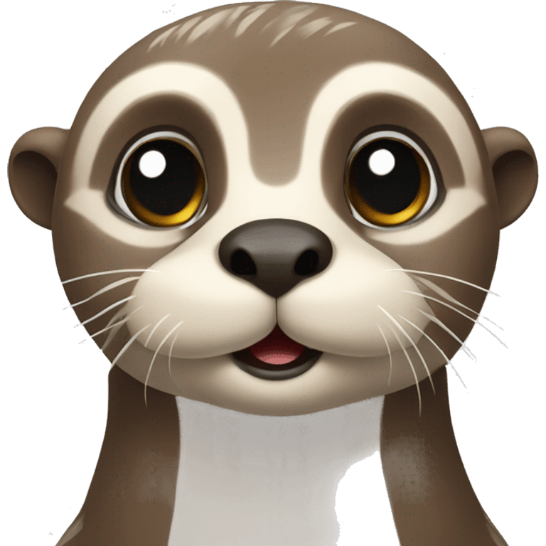 Otter, Eule, Schaf Freunde emoji