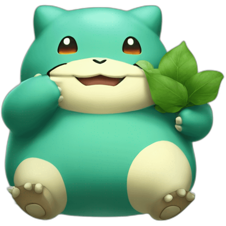 Snorlax and bulbasaur emoji