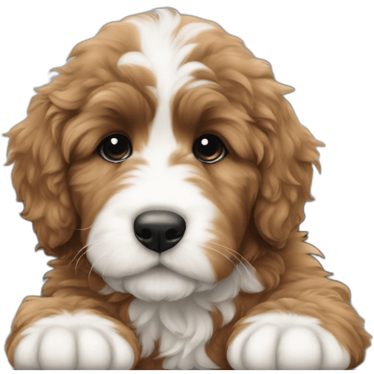 bernedoodle puppy\ emoji