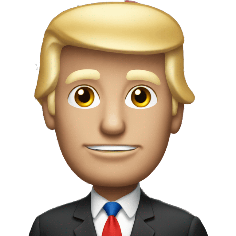 Donald trump with American flag  emoji