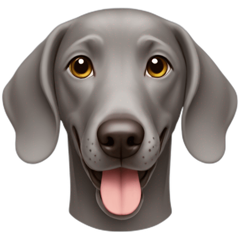 smiling-weimaraner emoji