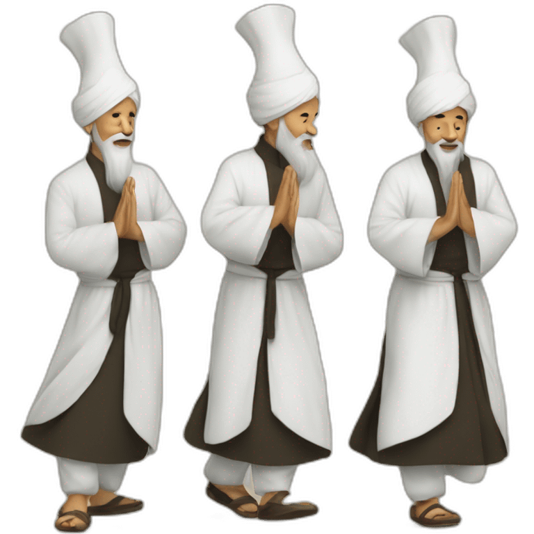 3 sufi Dervishes emoji