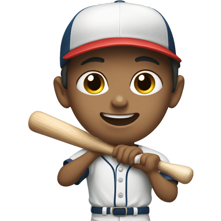 Boy playing baseball emoji