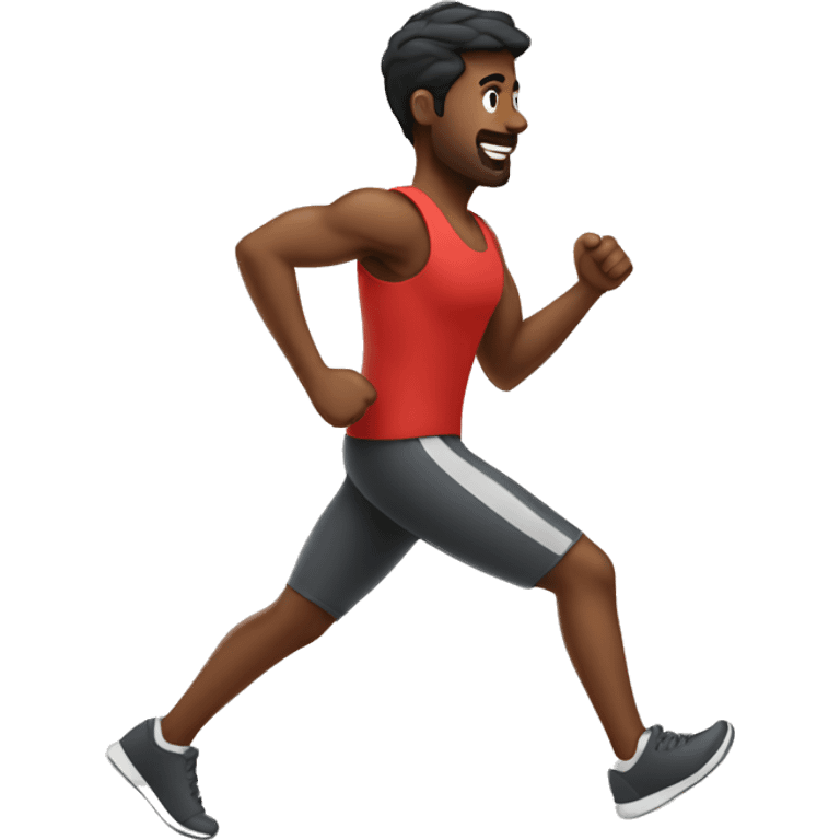 cardio person loving doing cardio emoji