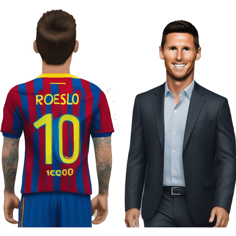 Messi and Ronaldo emoji