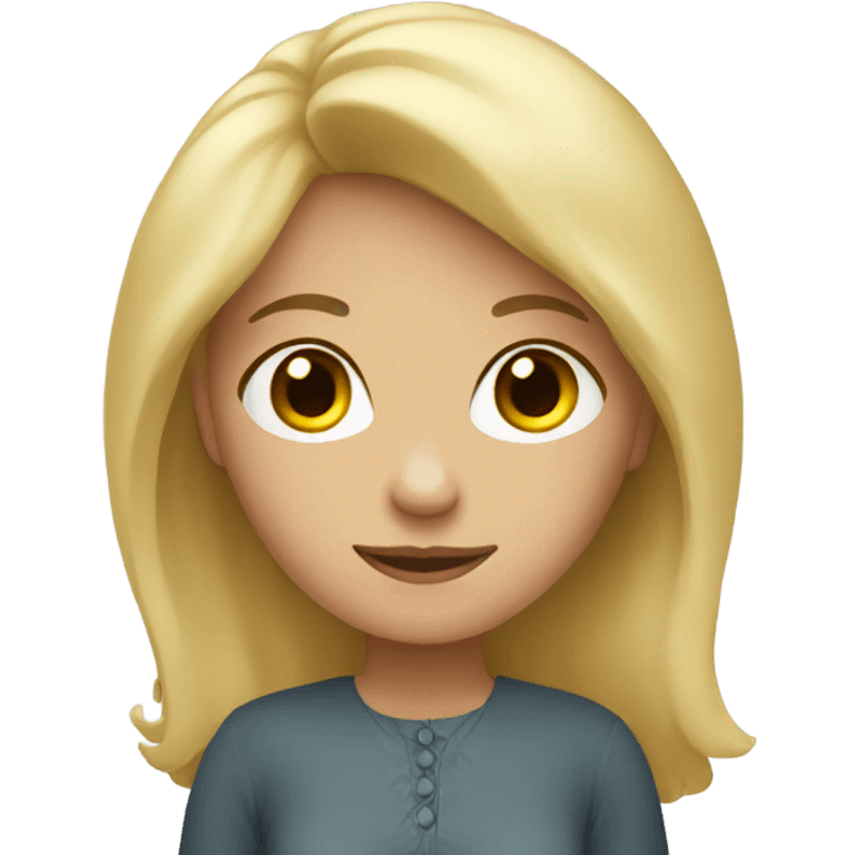 wife with fair-haired  emoji