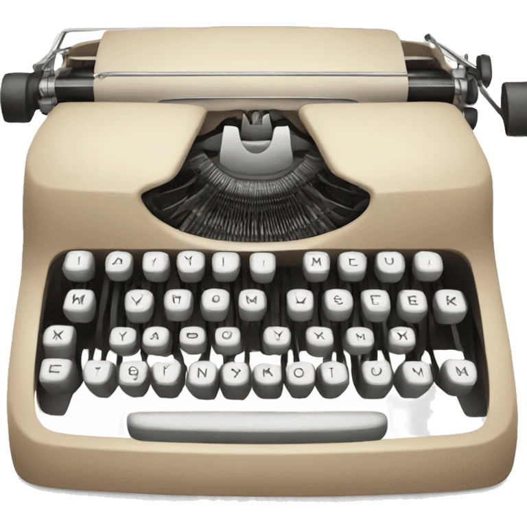 beige typewriter emoji