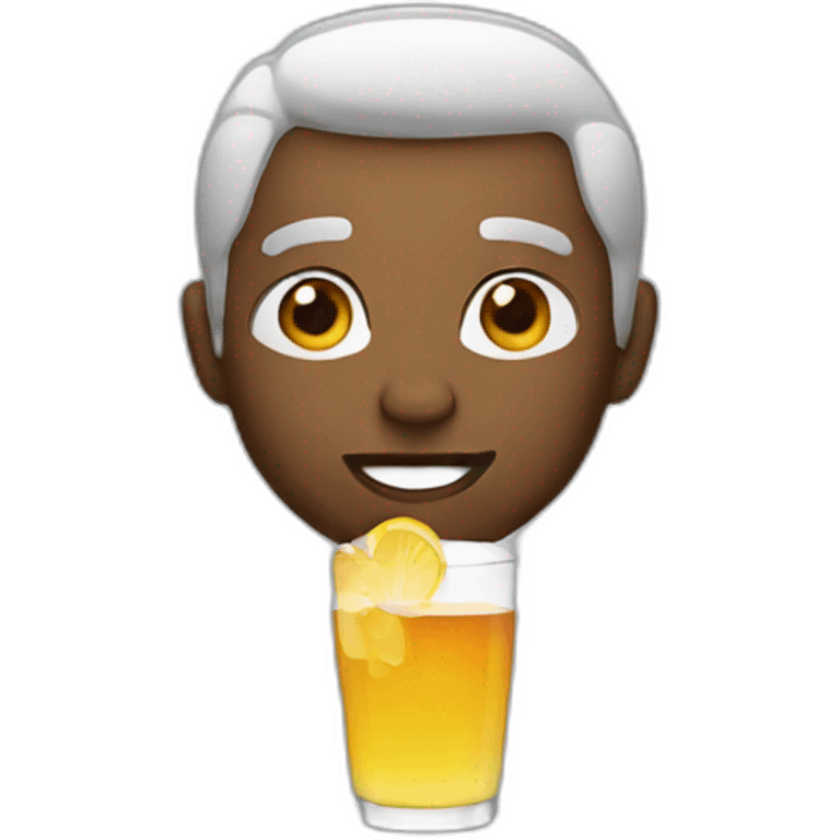 Pop drinking emoji