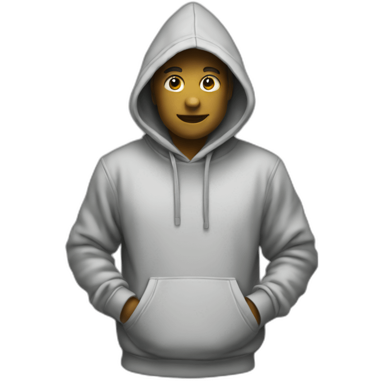 blank hoodie emoji