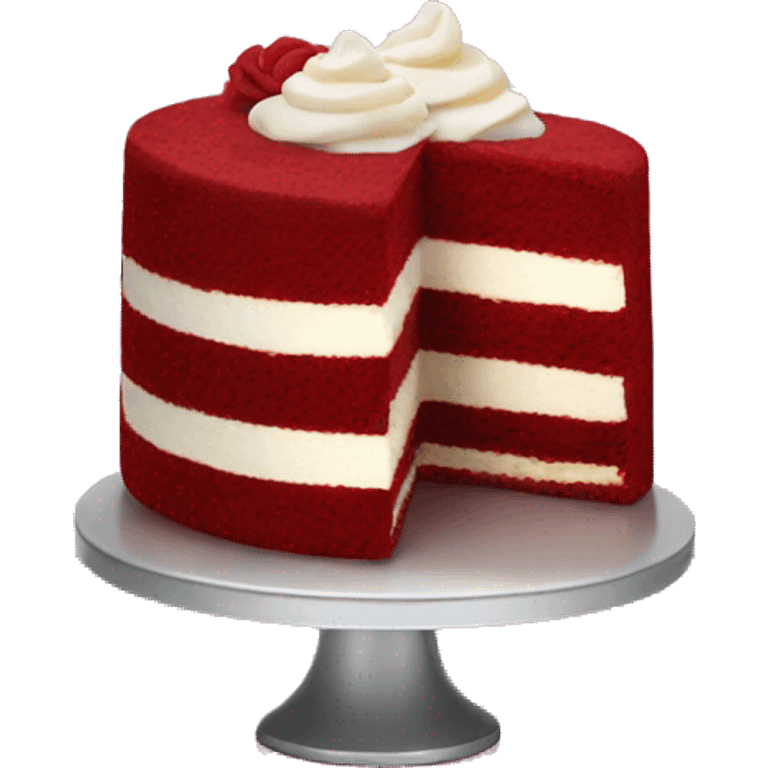 red velvet cake emoji