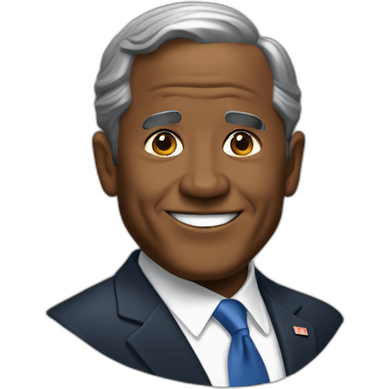 black George W. Bush emoji