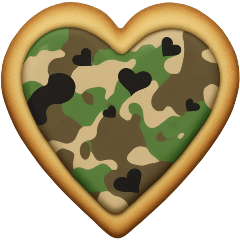 Tactical cookie heart emoji