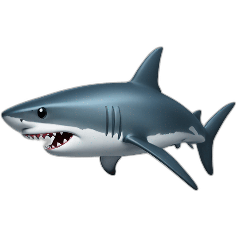 Atomic shark emoji