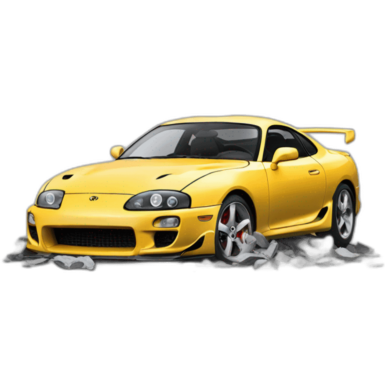 toyota supra destroyed emoji