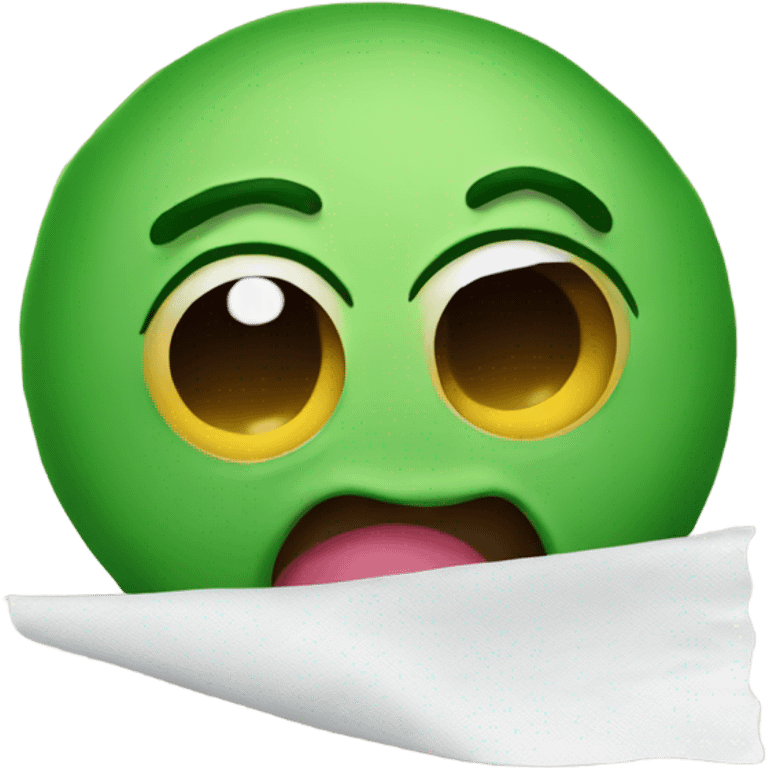 Boogers on tissue emoji