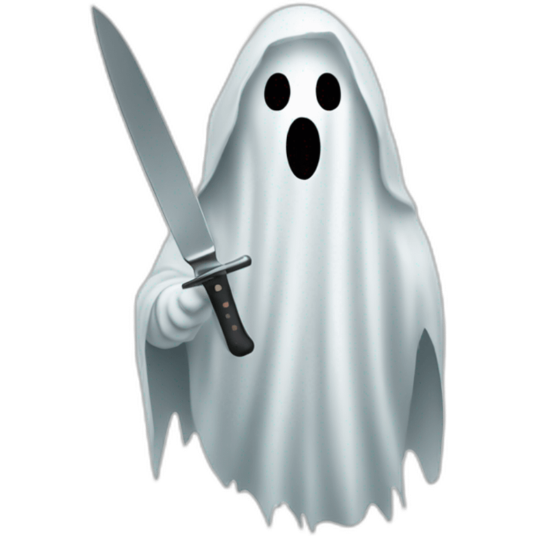 Ghost with knife emoji