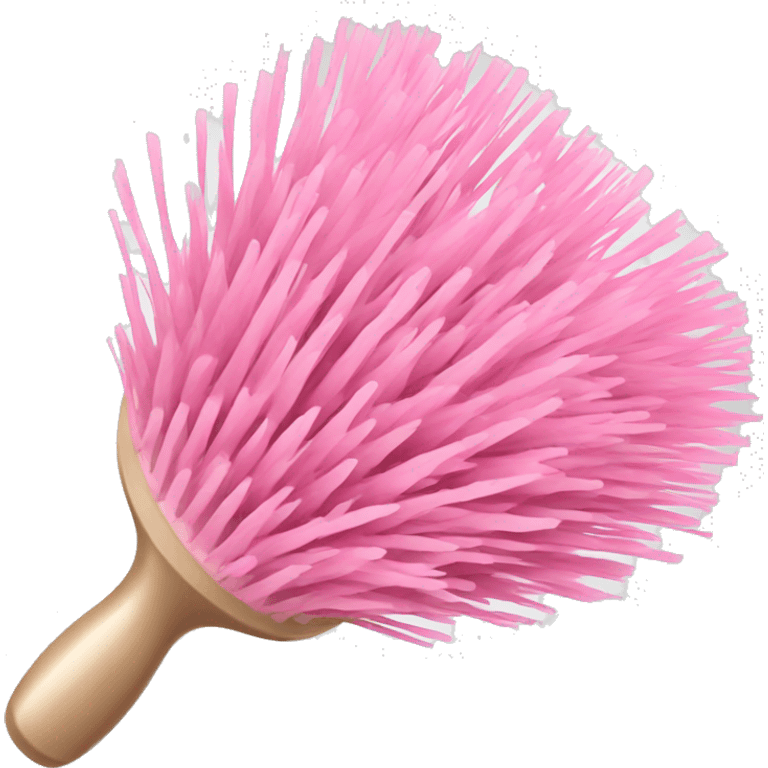 Light pink hair brush  emoji