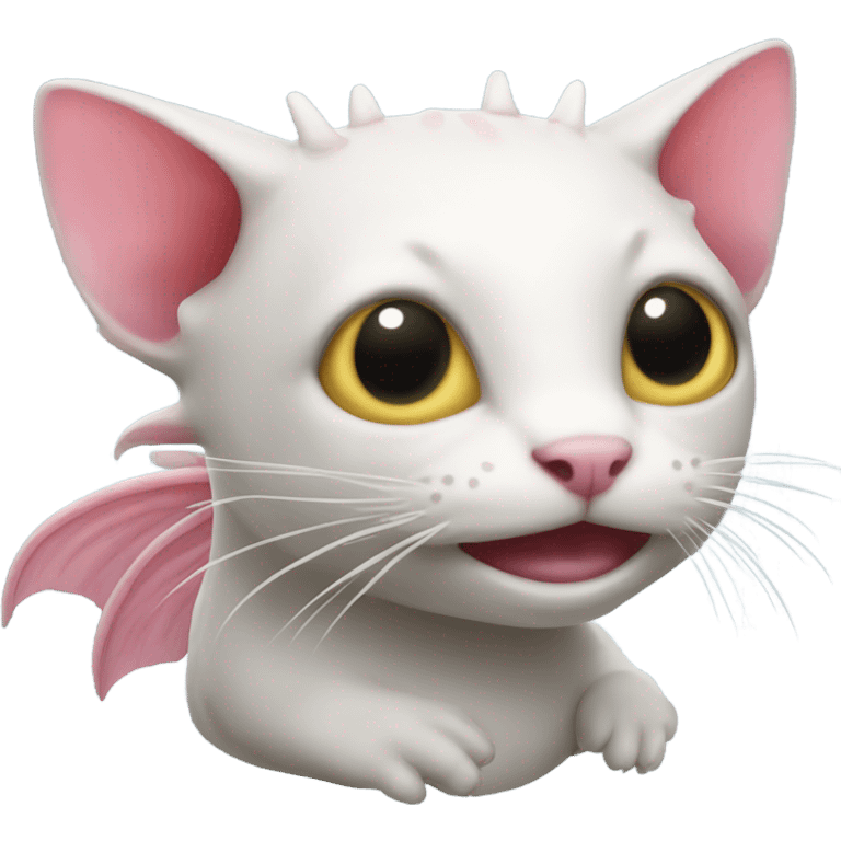 Cat axolotle emoji