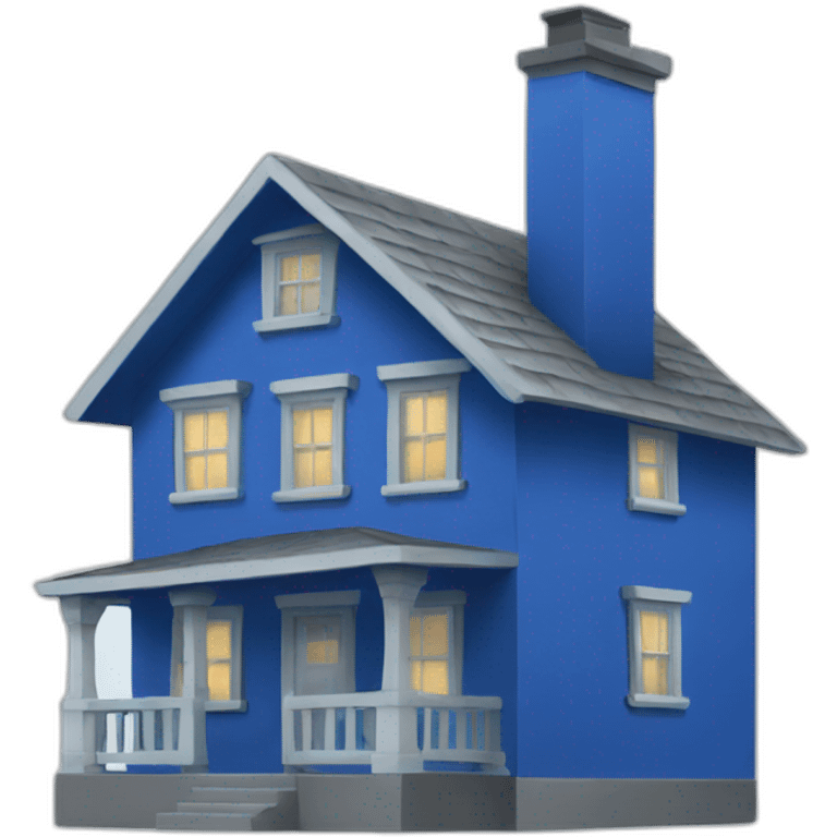 blue-house emoji