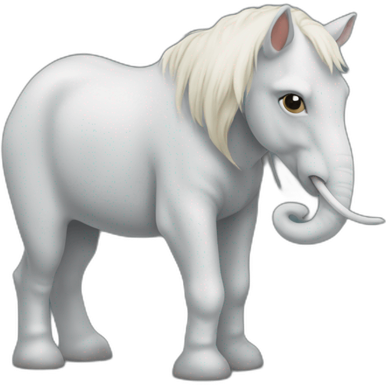 Un cheval sur un éléphant emoji