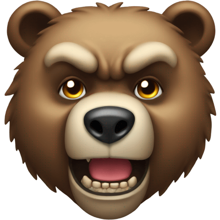 Angry bear emoji