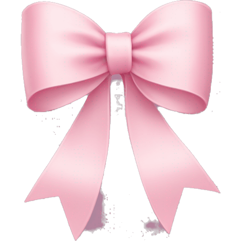 light pink ribbon bow emoji