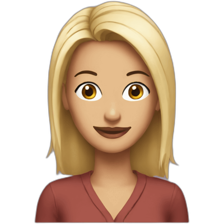 Monica in Friends show emoji