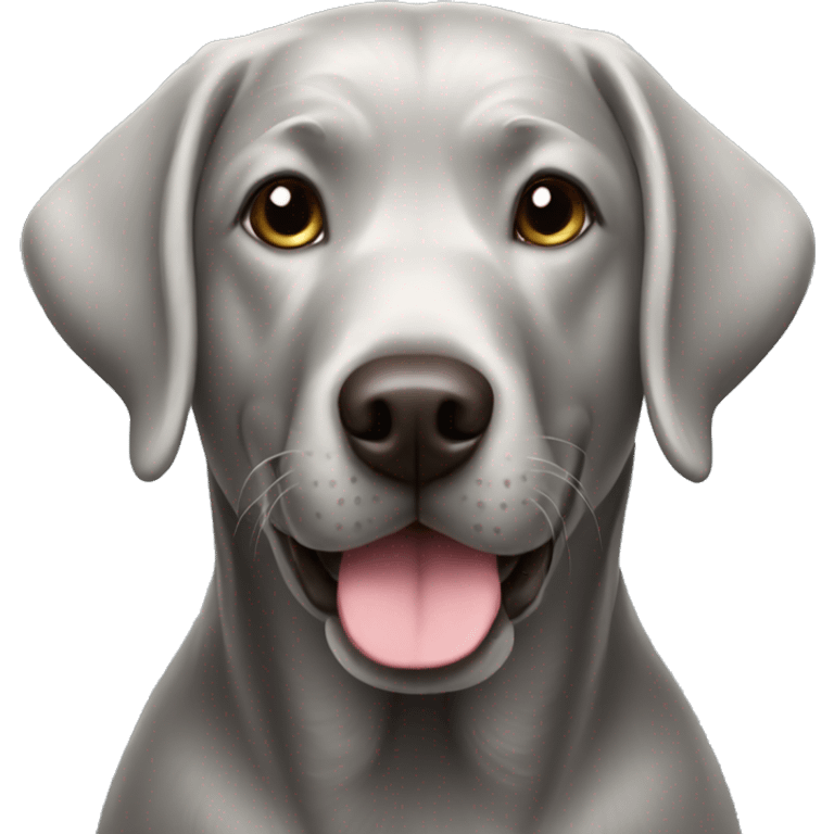 Silver Labrador  emoji