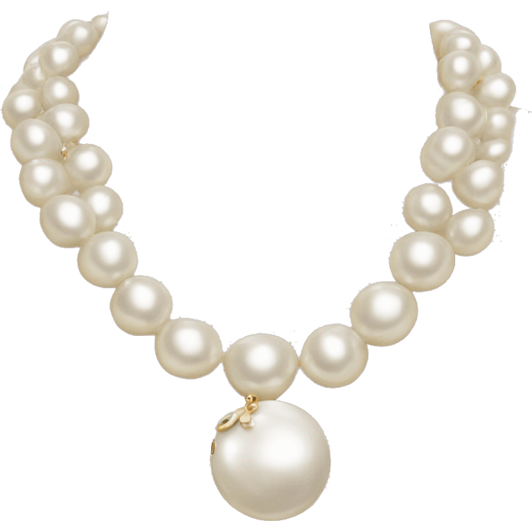 Chanel Pearl necklace  emoji