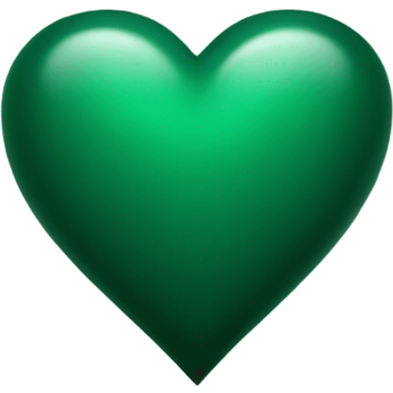 Dark green heart emoji emoji