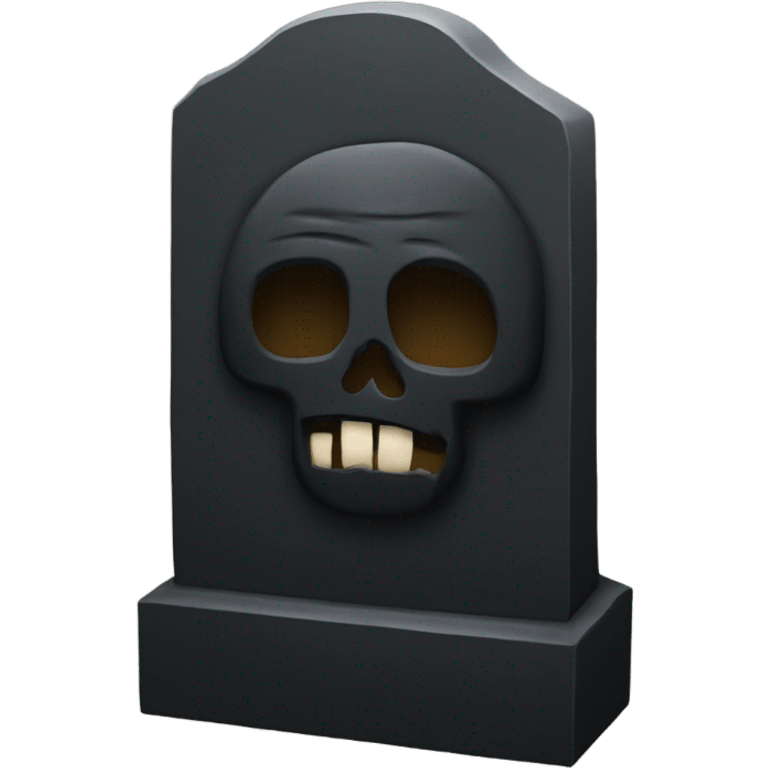 a black grave with the letters RIP emoji