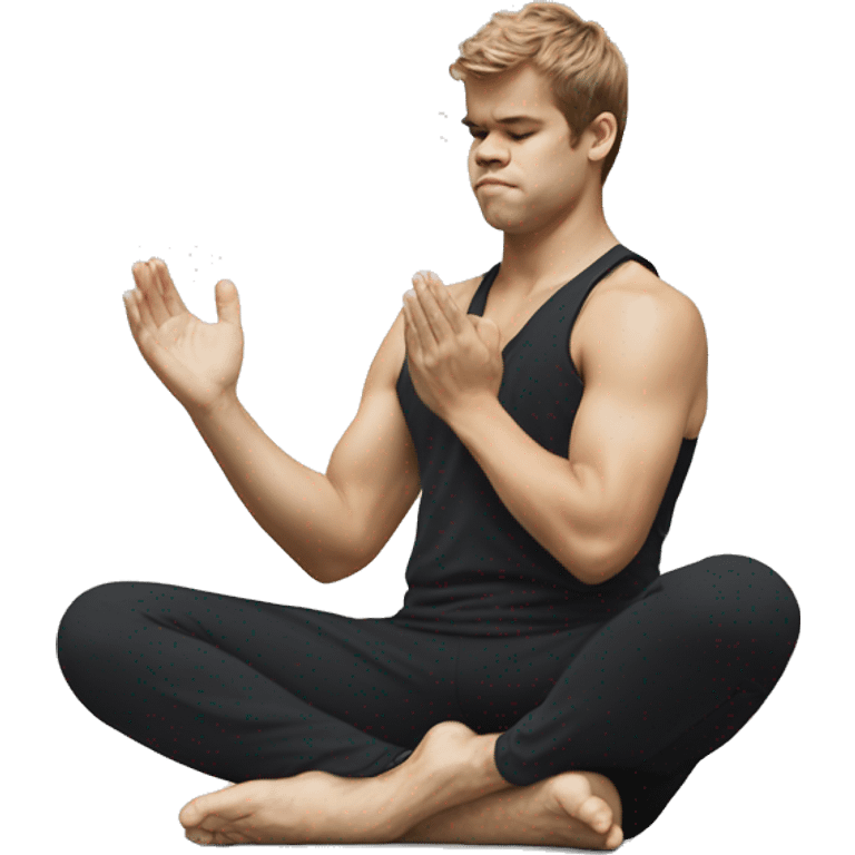 magnus carlsen yoga emoji