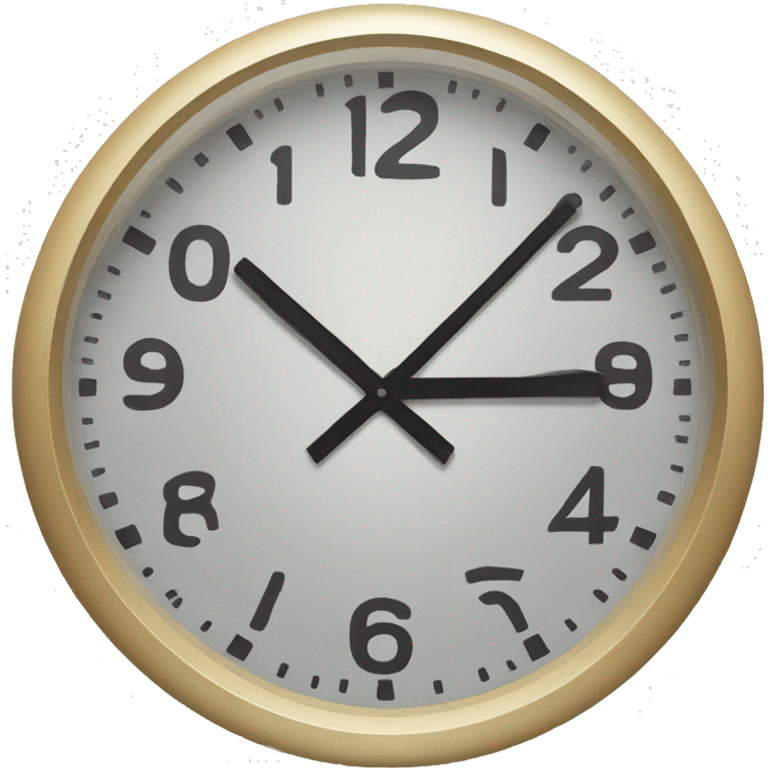 A clock  emoji