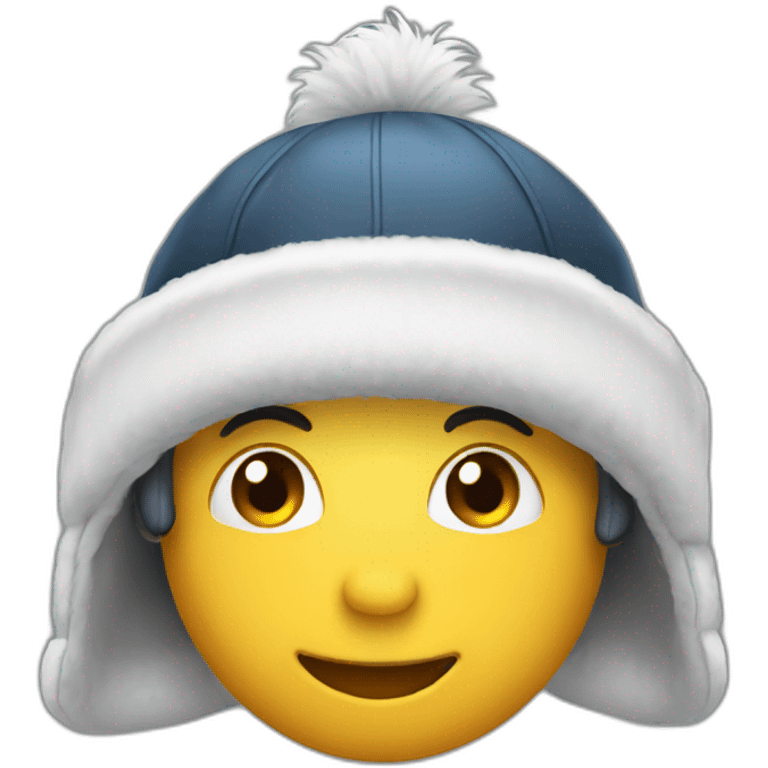 hat with earflaps emoji