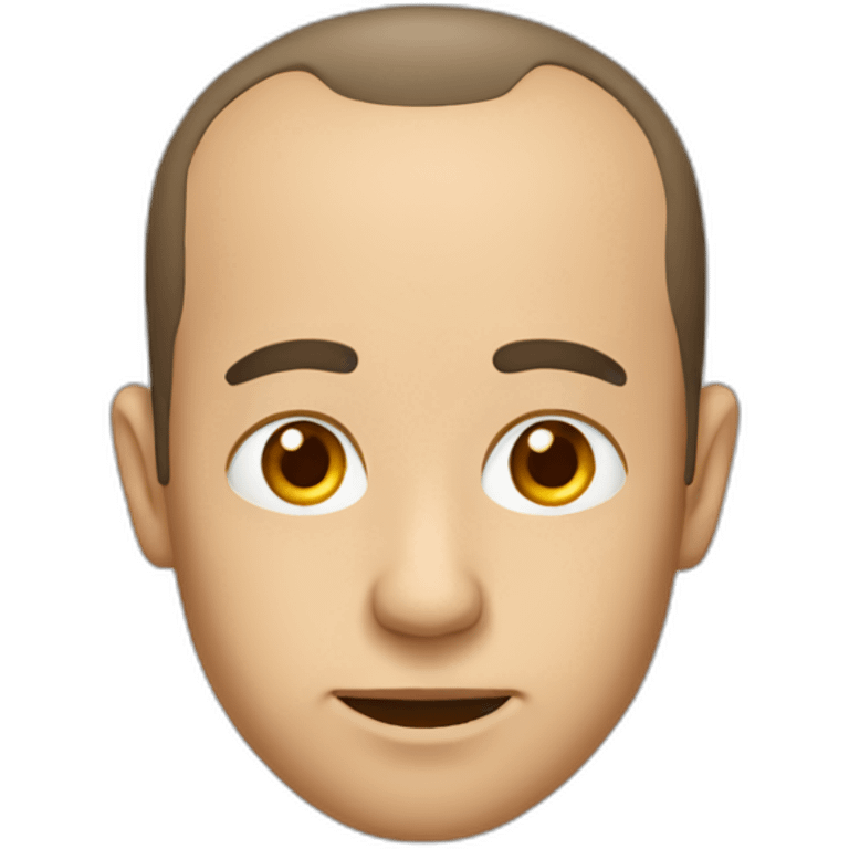 man with receding hairline emoji