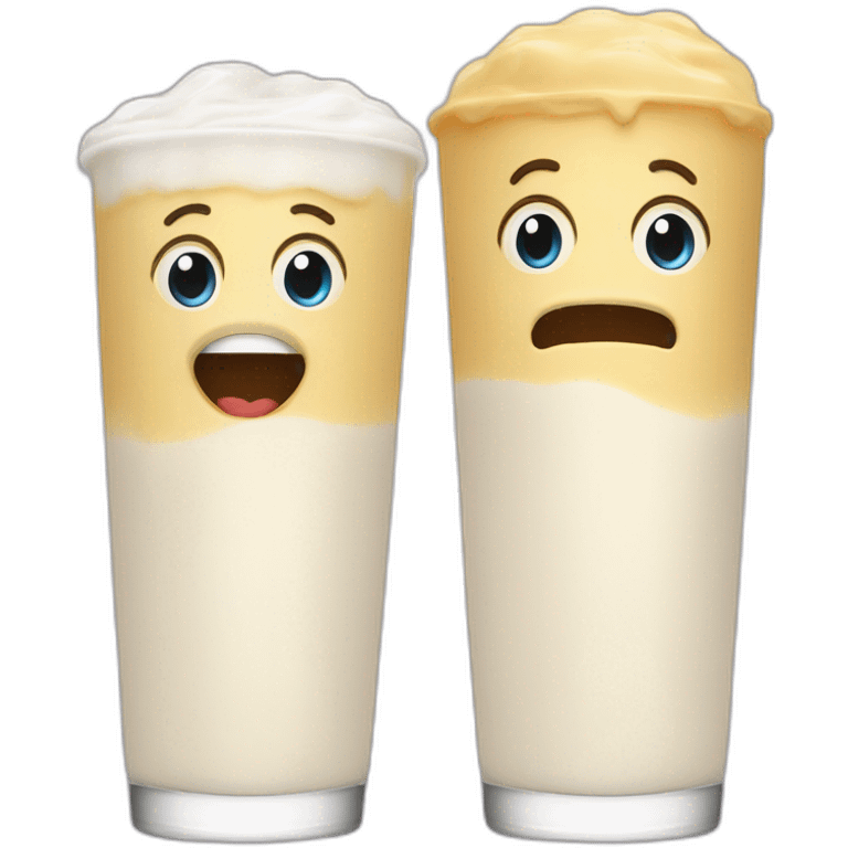 leche entera vs leche descremada emoji