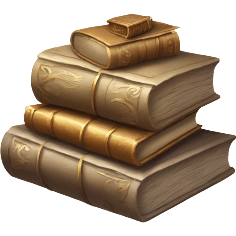 pile of books and scrolls, dungeons and dragons emoji