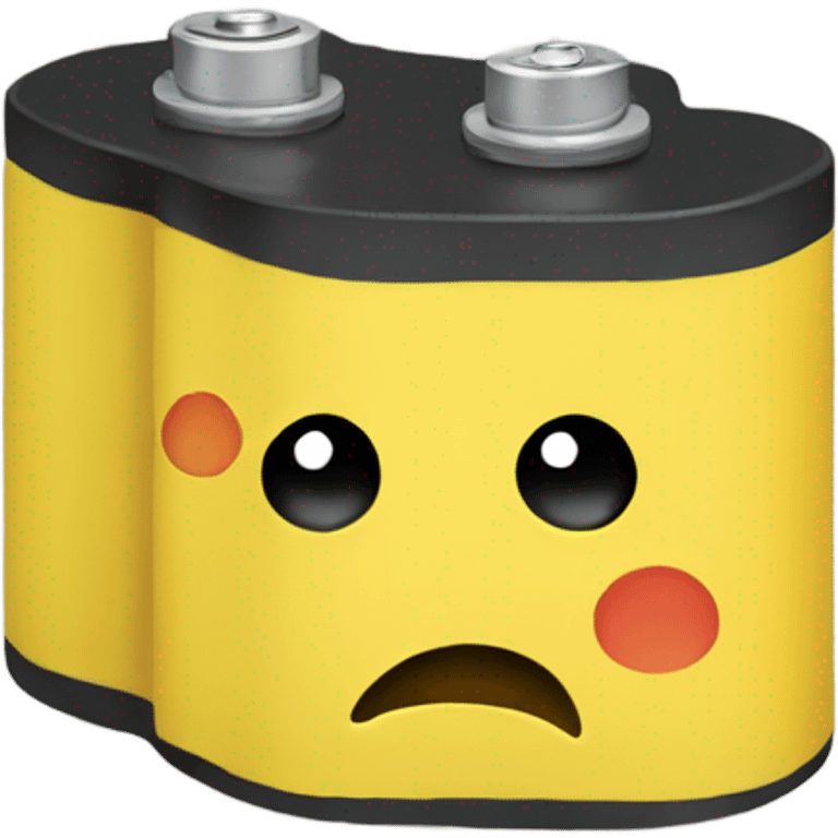 Yellow Sad battery  emoji