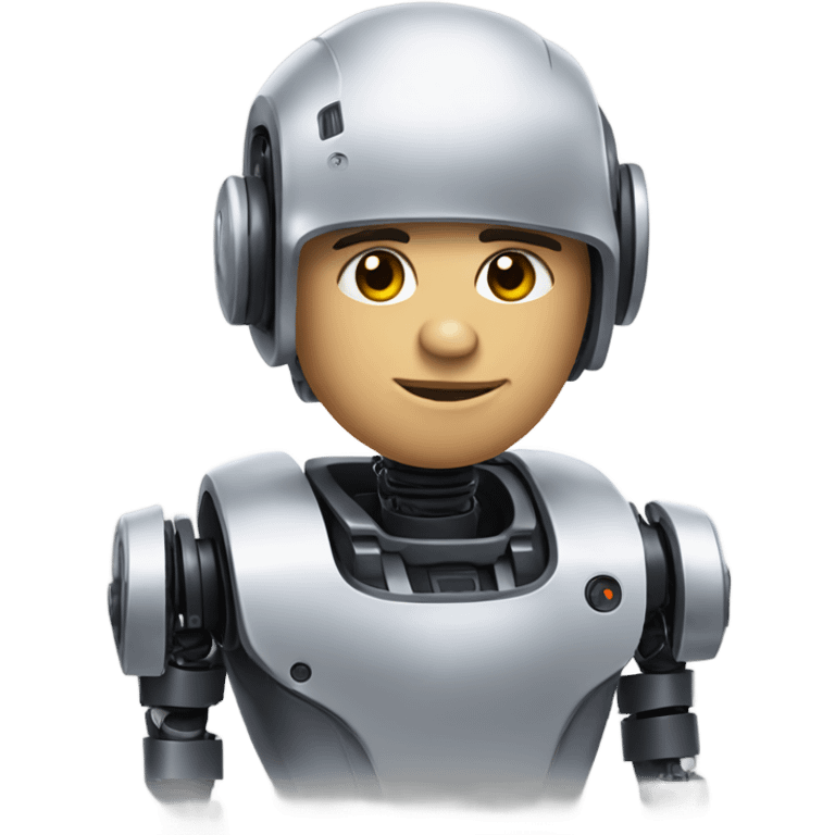 Channing as a robot emoji