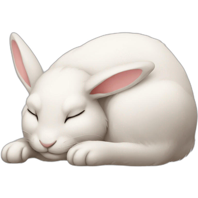 Sleeping rabbit emoji