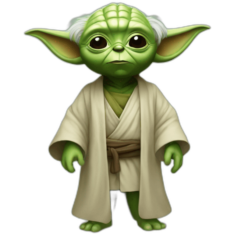 Yoda at beach emoji