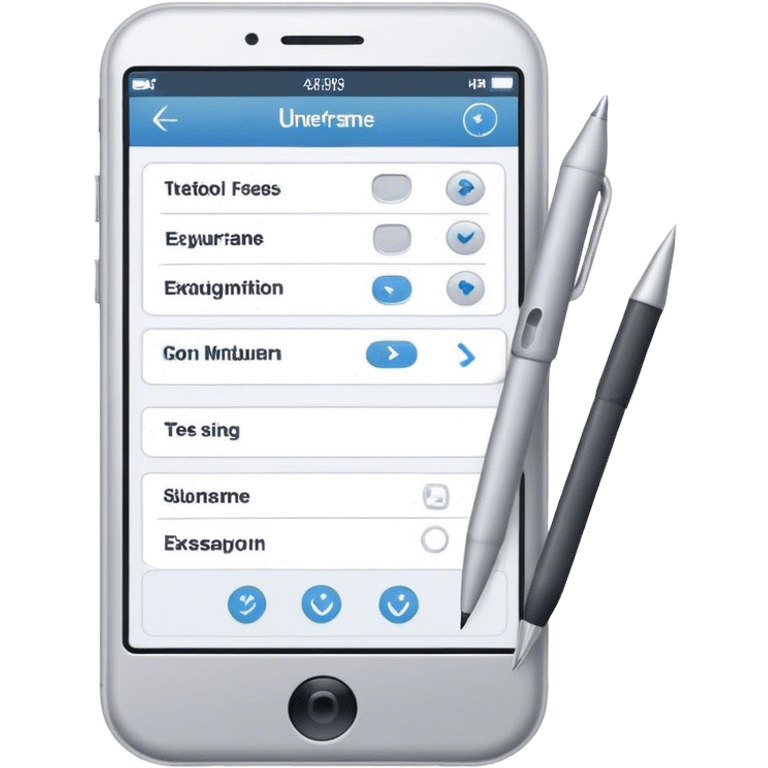 "Create an emoji for UX/UI design. Show a wireframe or user interface design with buttons, icons, and text fields. Include design tools like a cursor or stylus. Use modern, professional colors. Do not include any emojis or smiley faces. Make the background transparent. emoji