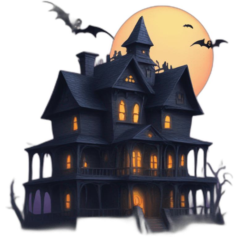 Spooky house emoji